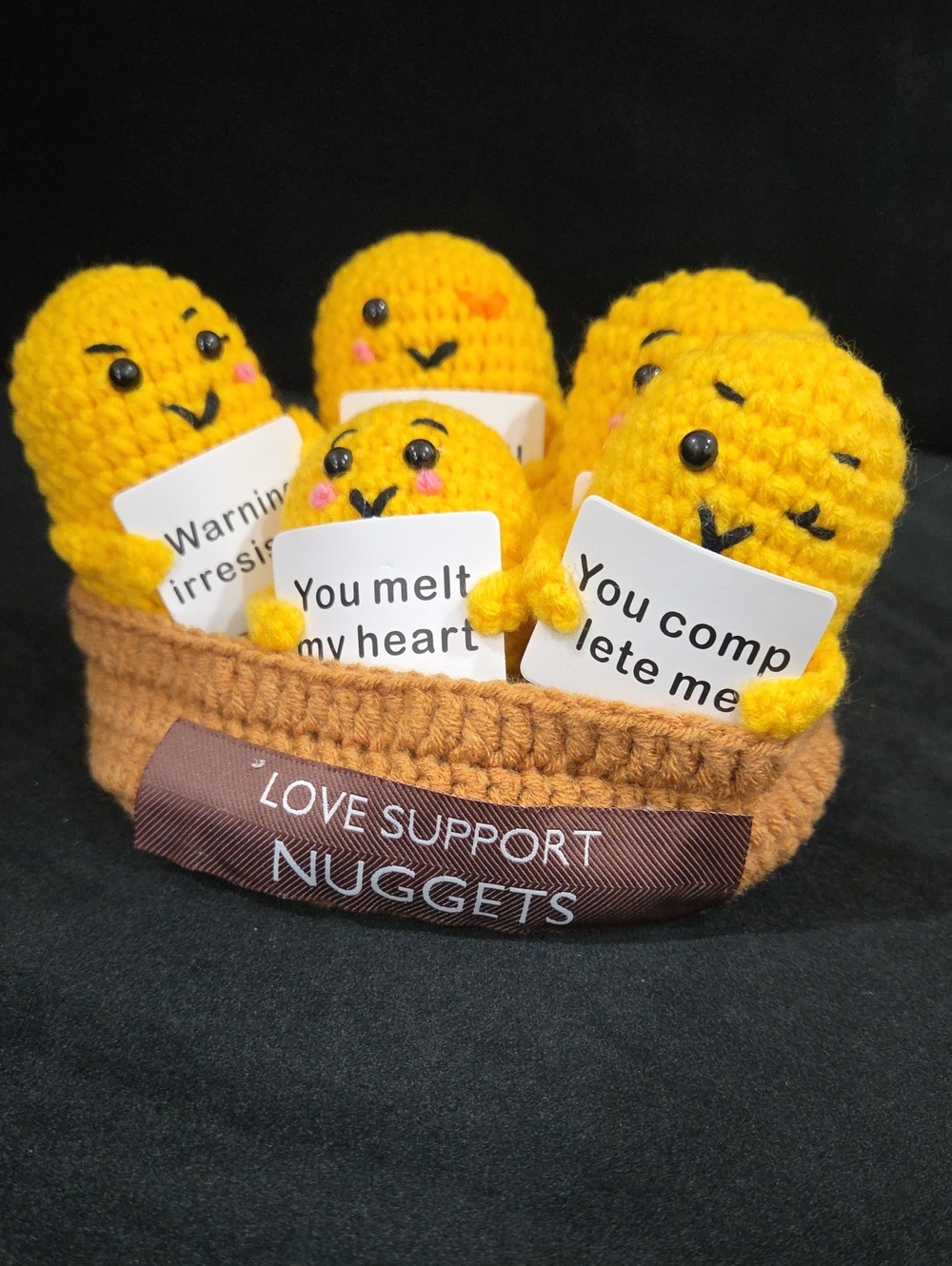 5pcs Love Support Crochet Nuggets – Funny Romantic